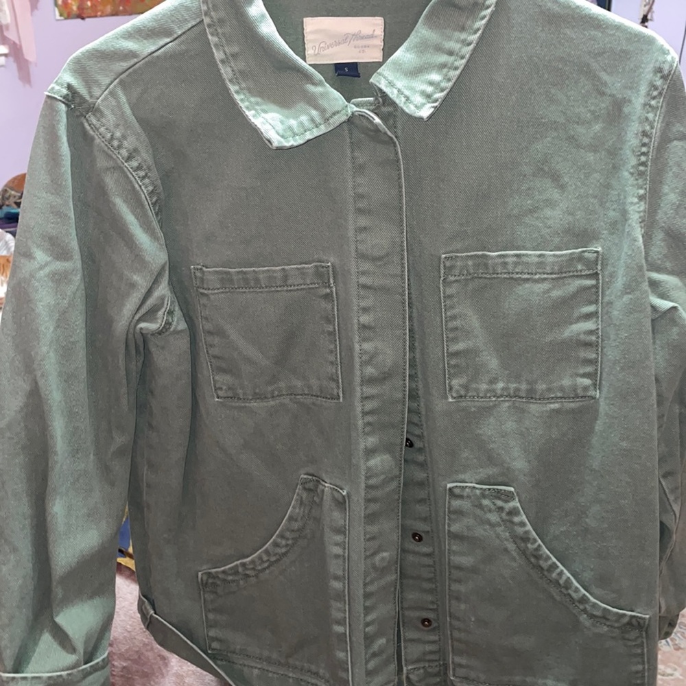 Universal Thread Jean Green Jacket Small - Picture 2 of 4